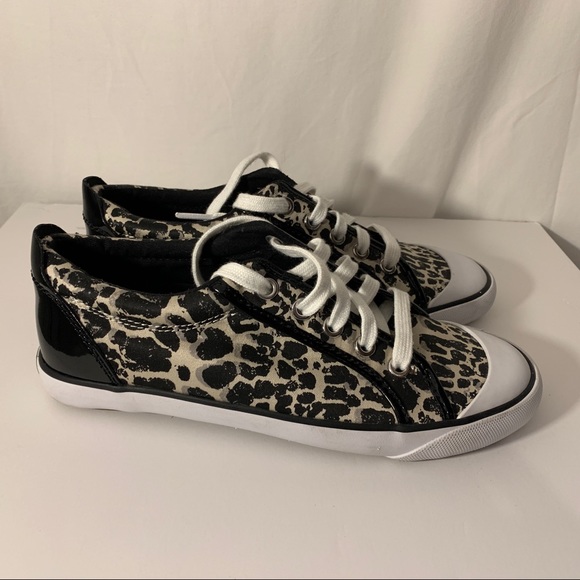 Coach Barrett Leopard Black Patent Leather 6.5B - Picture 2 of 8